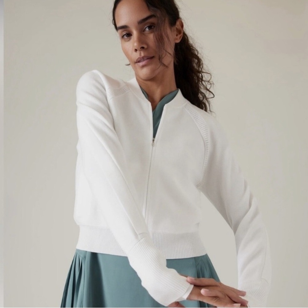 Athleta Advantage Sweater in Bright White